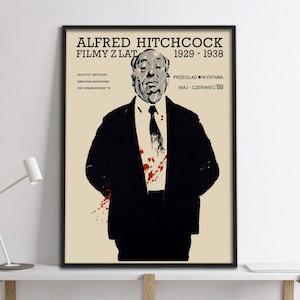 Alfred Hitchcock Film Festival Poster.  Giclée Art Print