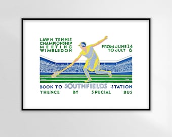 Wimbledon Tennis Giclée Art Print
