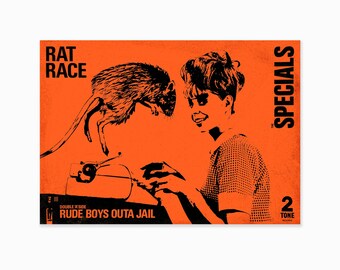 The Specials, Rat Race Giclée Art Print A4/ A3/ A2/ A1 Sizes - Etsy