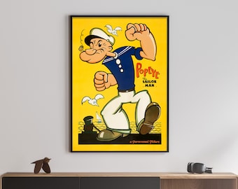 ポパイ☆ヴィンテージポスター☆POPEYE☆ Vintage Popeye Movie Poster A3 Print - Etsy 日本