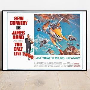 You Only Live Twice, 1967.  Giclée Art Print A4 /A3/ A2/ A1 sizes
