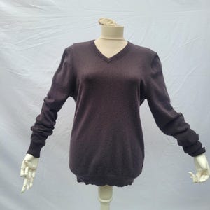 Christian Berg 100% Pure Cashmere Sweater Size M – Premium Brown Luxury Knit, Soft & Stretchy