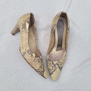 Vintage PETER KAISER Genuine Snakeskin Leather Shoes
