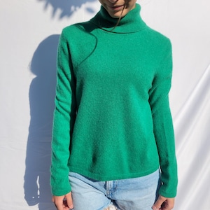 Esisto 100% Cashmere Turtleneck Sweater – Size S – Luxury Vintage Knit