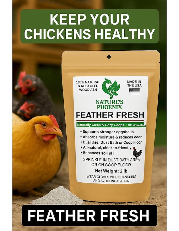 Ultra Soft Clean Wood Ash for Chickens | Natural Dust Bath & Odor Control | Enrichment and More