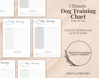 Registro di addestramento del cane Planner di addestramento del cane Planner di addestramento del cucciolo Registro di addestramento del cucciolo Addestramento Comando del cucciolo Regalo per cucciolo Lista di controllo per il nuovo cucciolo