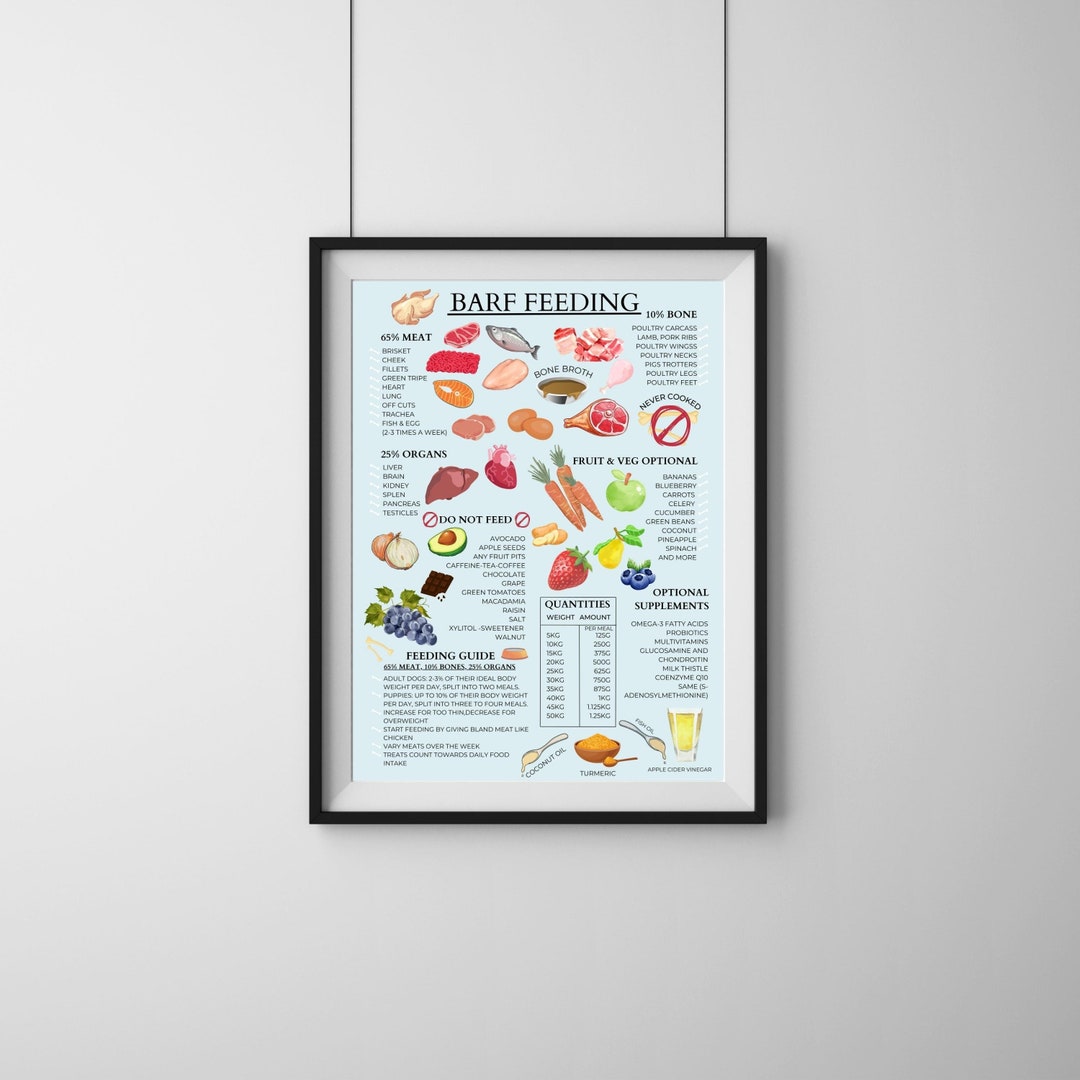 Dog Raw Food Guide Raw Diet for Dogs BARF Dog Guide BARF Guide BARF
