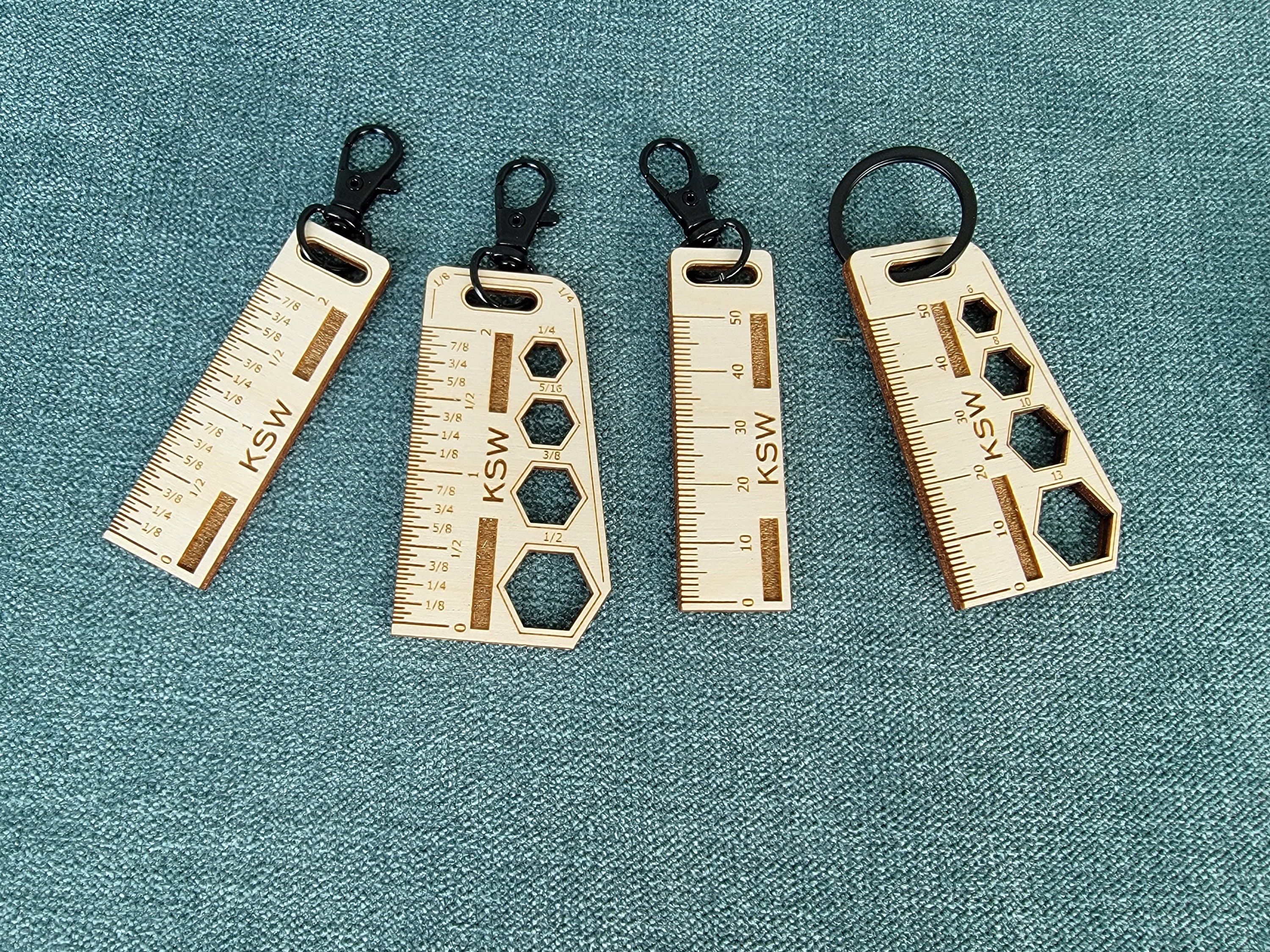 Keychain Ruler - SVG PDF AI File - Gifts for Groomsmen, Father's Day ...