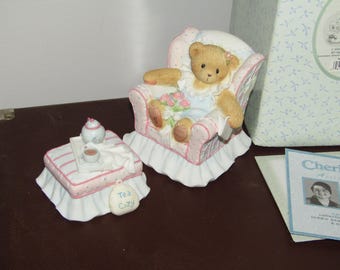Vintage Rare 2004 Cherished Teddies Mum You’re Tea-rific 4001915 Boxed with Paperwork