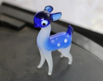 Vintage Mini Small Lampwork Glass Animals Choose Bambi Poodle