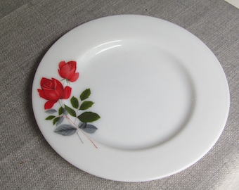 パイレックス JAJ ジューン ローズ デザート プレート 直径 8.5 インチ