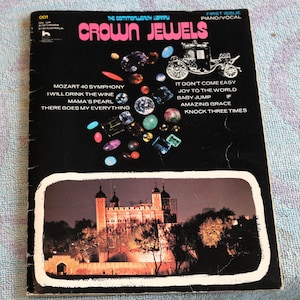 001 The Commonwealth Library Crown Jewels Premier numéro Piano Vocal Partition 10 airs chansons