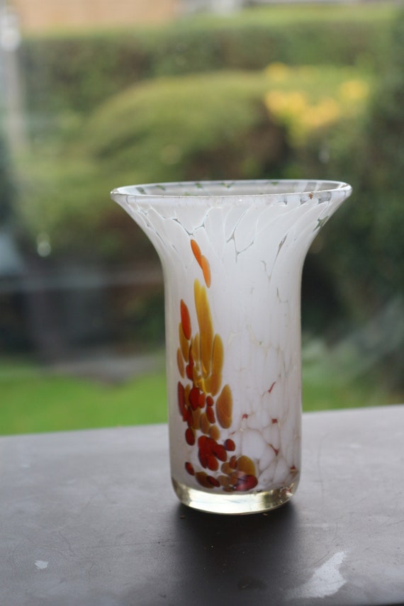 イムディーナガラス　花瓶 ヴィンテージ イムディーナ マルタ アート ガラス 花瓶 フレア