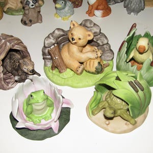 Vintage 1984 Franklin Mint Woodland Surprises Porcelain Figurine Choose Choice from list