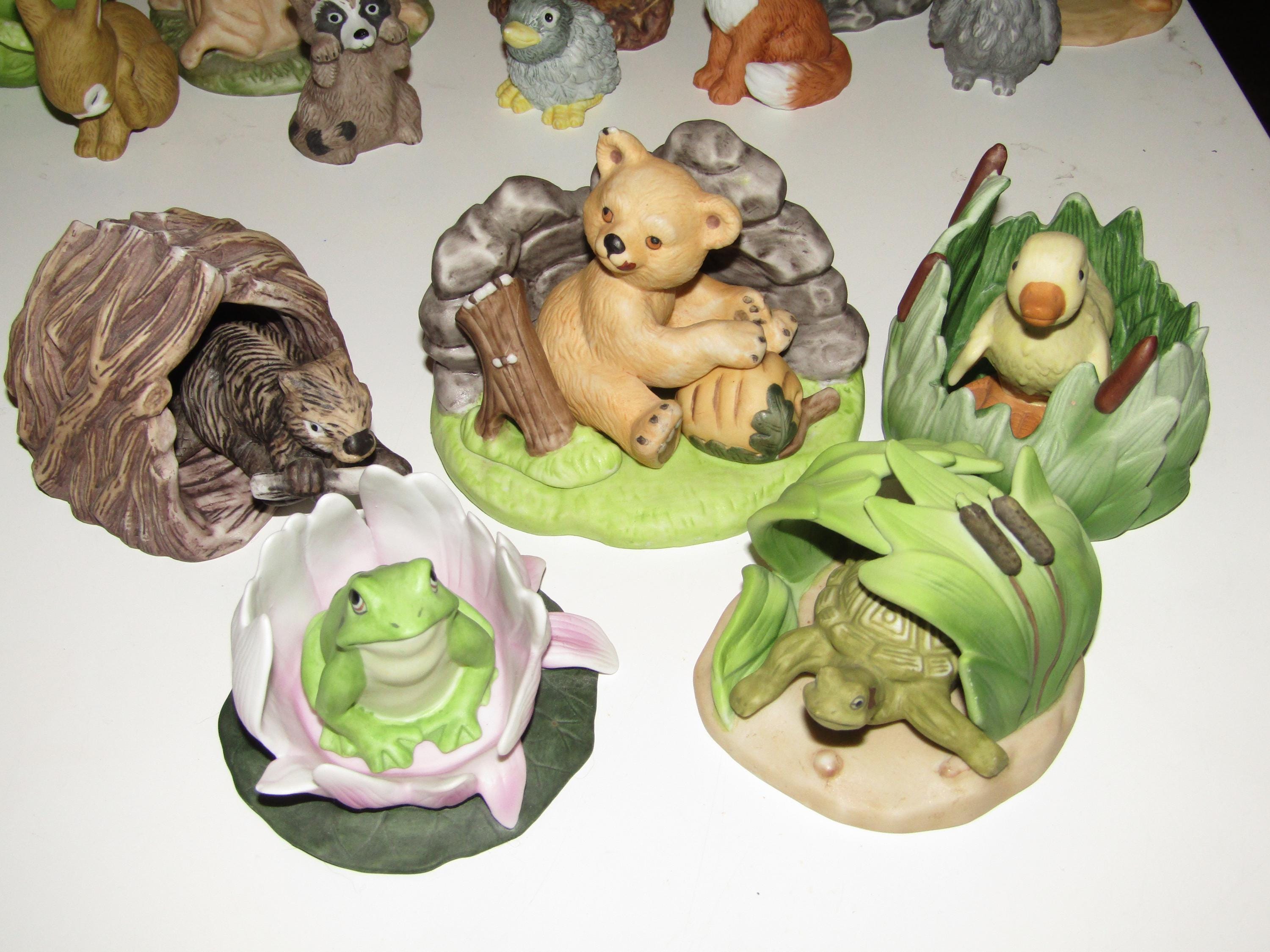 Vintage 1984 Franklin Mint Woodland Surprises Porcelain Figurine