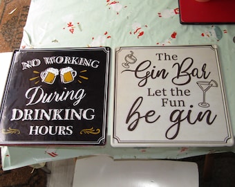 2x Man Cave Metall Schilder Schuppen Bar Pub Lager Bier Mancave Garage 30cm Lustig Blechschild