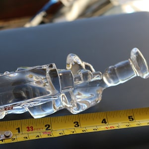 ORREFORS Sweden Olle Alberius Crystal Glass Figure Sculpture Paperweight Cook