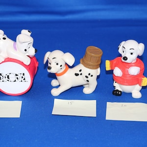 lot de 3 x 101 Dalmatiens 1996 McDonalds Happy Meal Toys Numéros 20, 15, 22