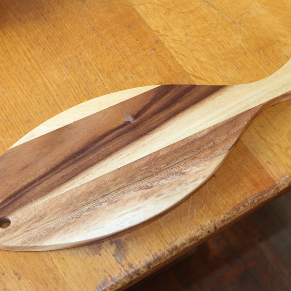 SIENI 45cm x 15 Wooden Fish Shape Serving Paddle Board Tray Cheese Kitchen Dish