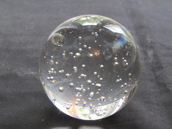 Rêve Boule 210 Clair Avec Bulles D'air Env. 9,5 Cm – Boule De Verre, Presse- Papier