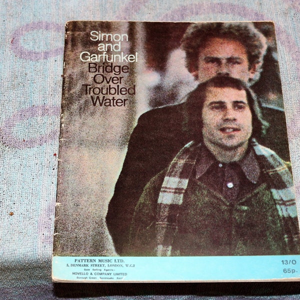 Simon and Garfunkel Bridge over Troubled Water 1970 Notenbuch Klavier Gitarre Gesang 40 Seiten