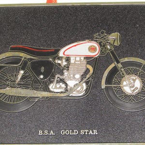 Vintage BSA Gold Star Plaque Man Höhle Garage Ornament Dekorative Wandkunst Zeichen