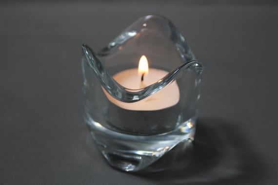Portacandela NICK, cilindro/rotondo, marrone trasparente, 7,5 cm, 7,5 cm