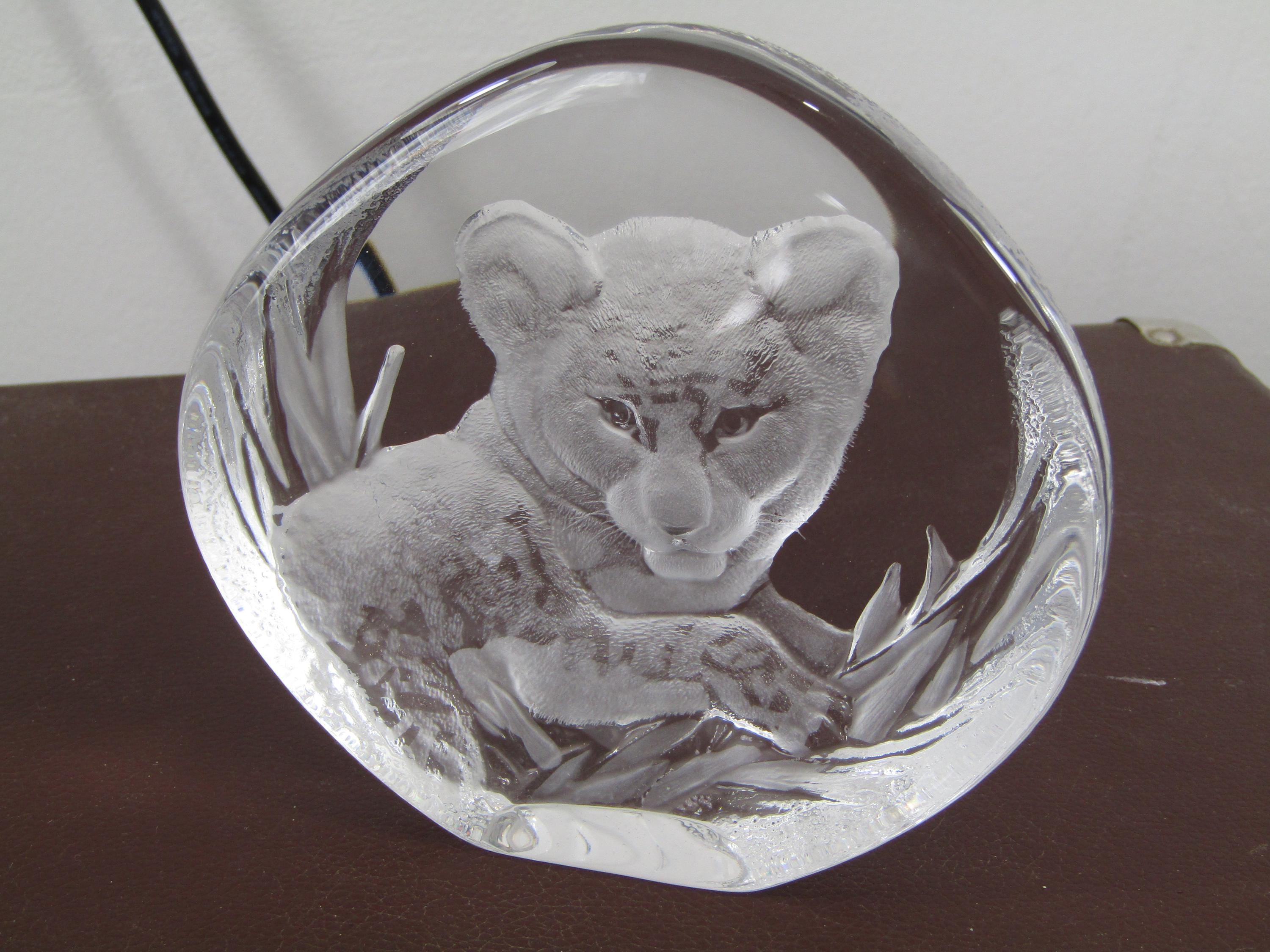 MATS JONSSON クリスタル 猫　レリーフ MATS JONSSON クリスタル 猫 レリーフ MATS JONSSON クリスタル 猫レリーフ