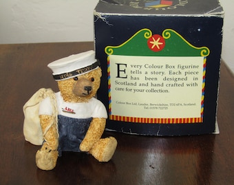 Vintage Peter Fagan Colour Box Hand painted ceramic bear TC121 Martin Sailor