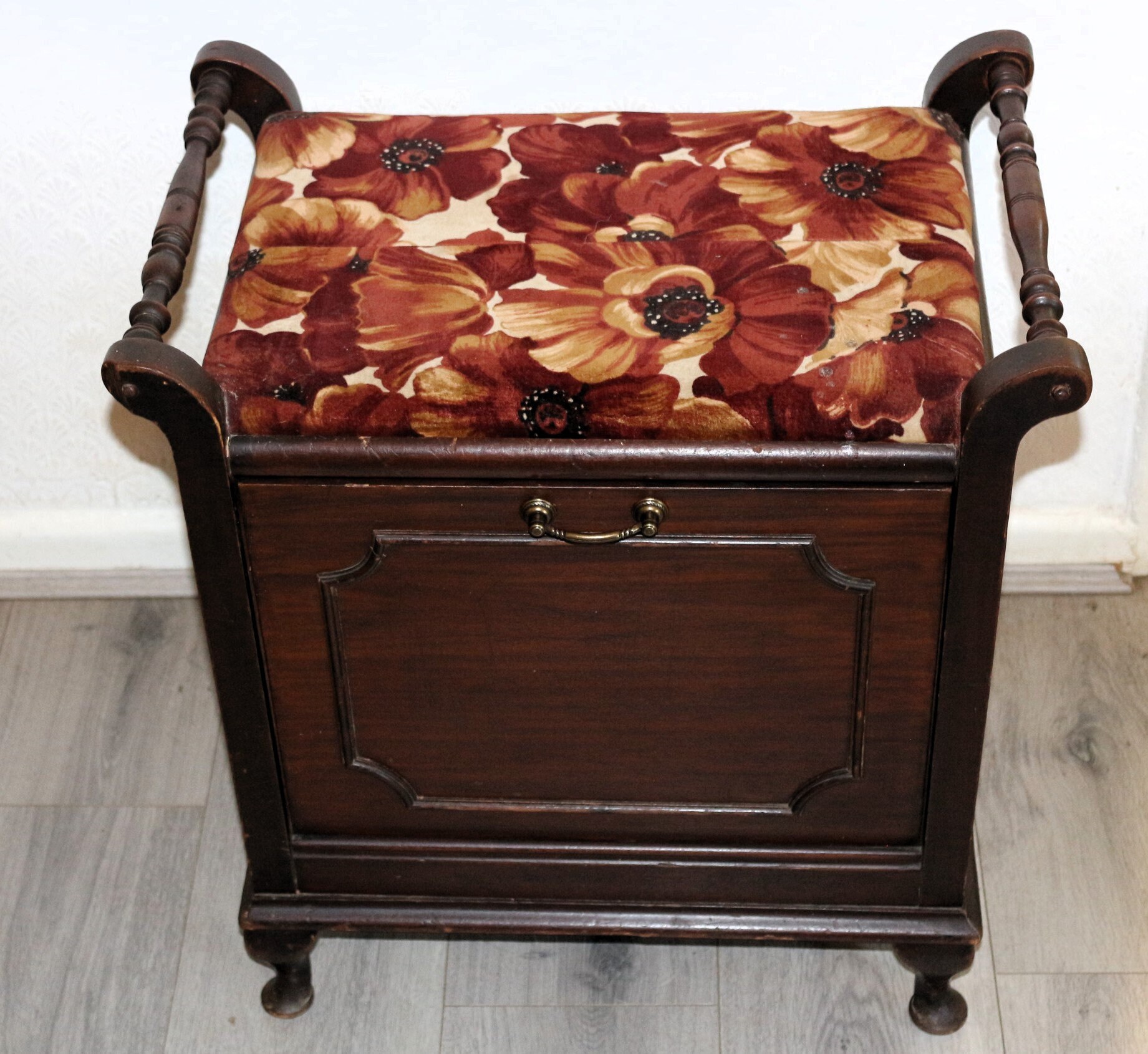 Wooden stool sale with drawer