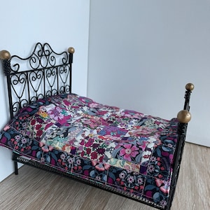 Liberty miniature patchwork dolls house quilt 1:12