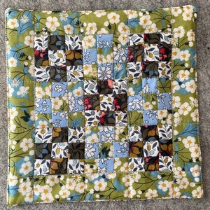 Miniature patchwork dolls house Liberty quilt 1:12 scale