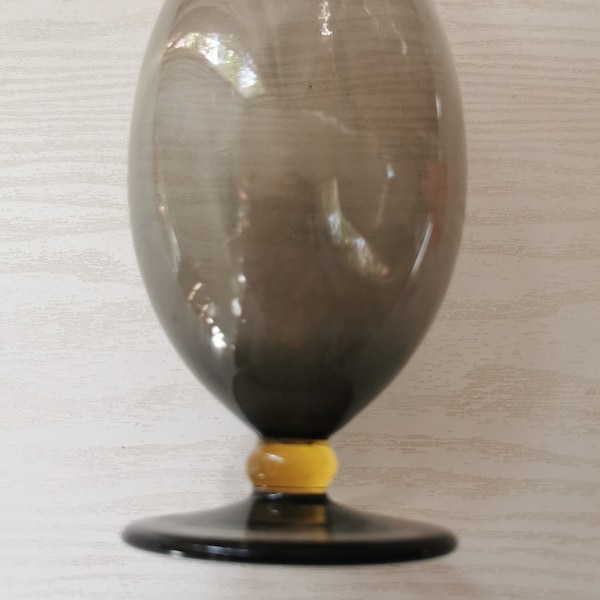 Beau vase verre tinté vintage France  bon cadeau, Salon, Chambre, Bureau