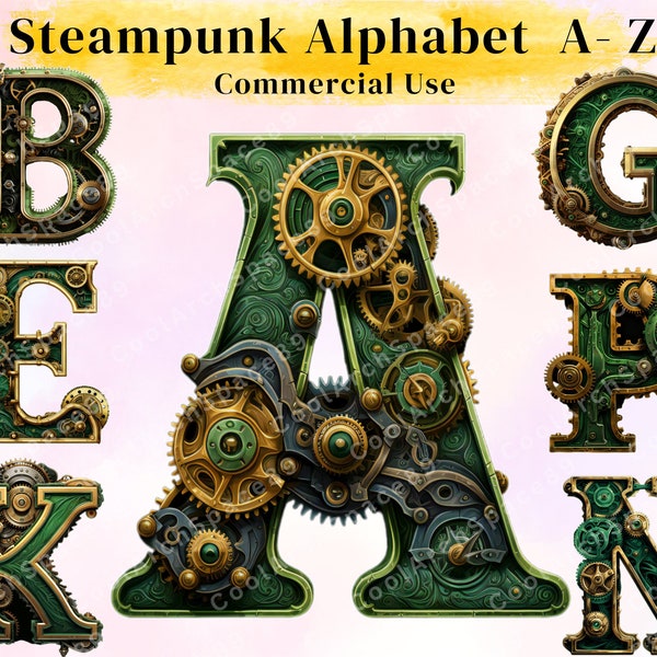 Steampunk Letters - Etsy