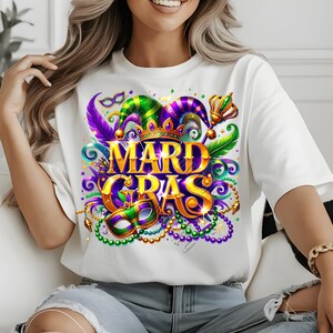 14 Mardi Gras Clipart, Carnival Digital Download, New Orleans Party PNG, Máscara Festiva, Louisiana Celebration Graphic, Design de Sublimação Divertido
