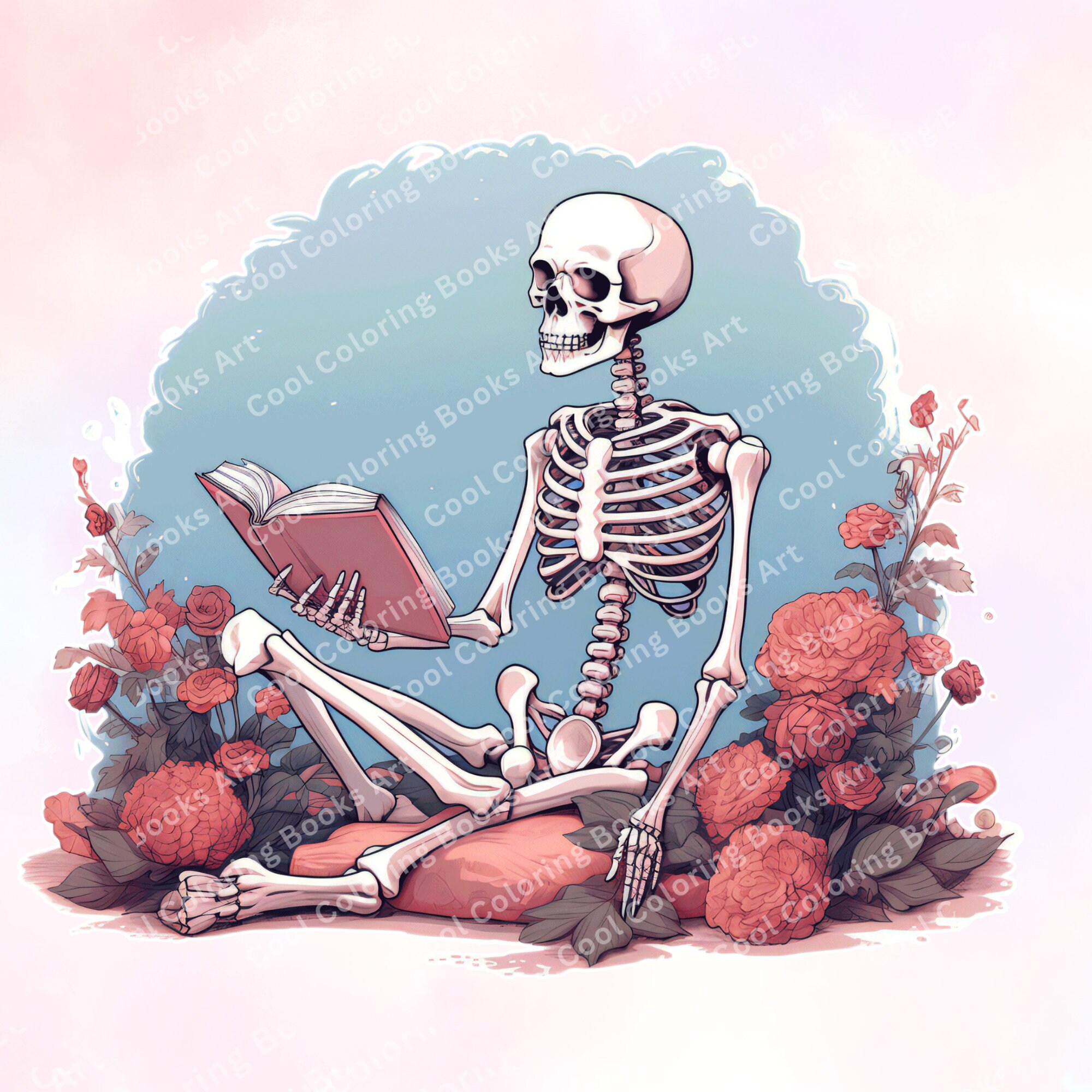 13 Skeleton Reading Books PNG Bundle , Skeleton Book Lover Sublimation ...