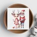 17 Santa Reindeer Watercolor PNG Bundle , Santa Claus Clipart ...