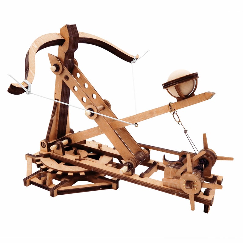 Miniature Catapult Puzzle Assembly Kits for Tabletop Desk Etsy