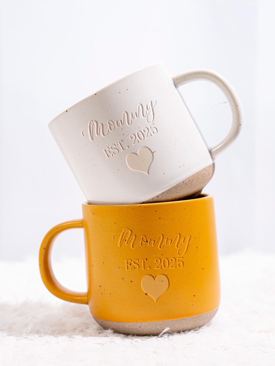 Mug à café personnalisé initiale nouvelle maman papa, 1ère tasse de ...