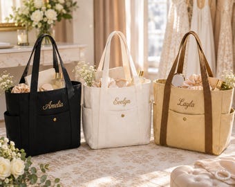 Art Student Studio Tote – Personalized Embroidered Bag, Creative Portfolio Gift