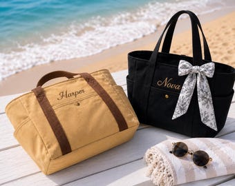 Paralegal Office Tote – Personalized Initials Canvas Bag, Admin Support Gift