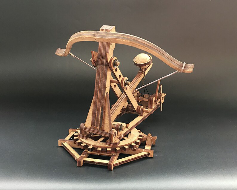 Miniature Catapult Puzzle Assembly Kits for Tabletop Desk Etsy