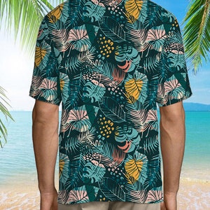 Funny Abs Aloha Tropical Flowers Hawaiian Shirt, Hawaiian Shirt Holiday Tropical Pattern Shirt Birthday Bachelor Party Gift Summer Gift 画像 2