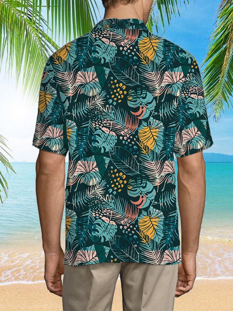 Funny Abs Aloha Tropical Flowers Hawaiian Shirt, Hawaiian Shirt Holiday Tropical Pattern Shirt Birthday Bachelor Party Gift Summer Gift 画像 2