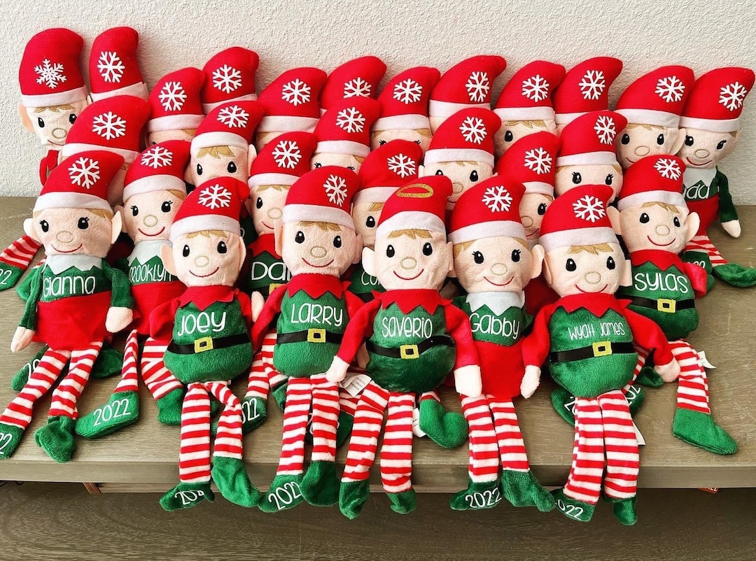 Personalized Plush Elf on a Shelf Boy Girl Custom Stocking Stuffer
