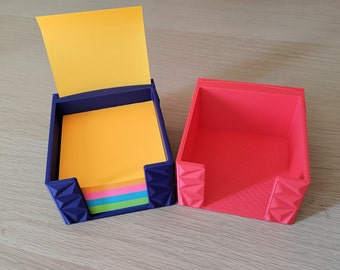Sticky Notes Holder With Display Slot | 3D mesh design Desk Office accessories