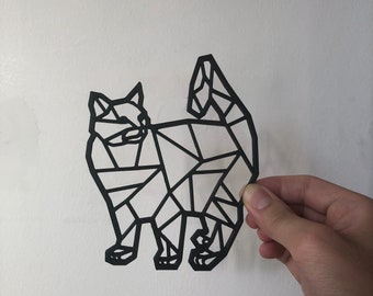 Geometric Cat Wall Art Wall Decor Wall Hanging Decoration 3D Printed