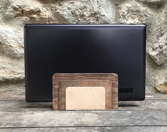 Wood Laptop Stand / Rectangle Laptop Stand / Laptop Holder / Vertical Stand