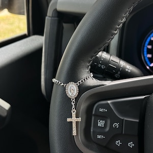 Rosary Car Steering Wheel Charm