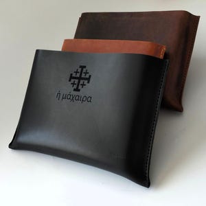 Handcrafted Leather Bible Cover: Custom Engraved Book Sleeve